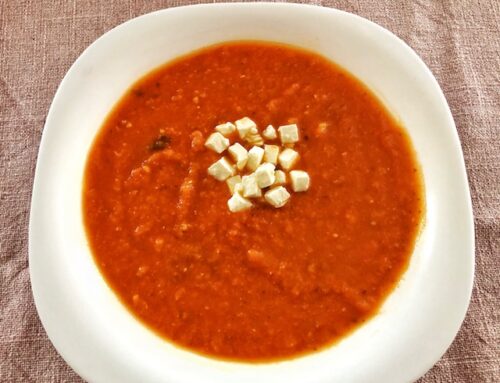 Supă cremă de roșii (și funcția simmer la One Pot de la Tefal)